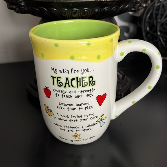 NWT GANZ My Wish For You Teacher Large Mug - Picture 2 of 7